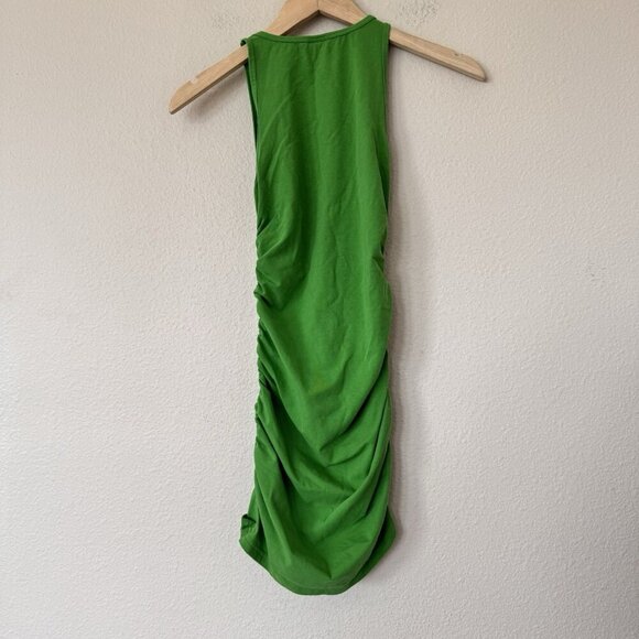 Tna Ruched Dress Like Green Aritzia Size XS Spring Summer - Picture 9 of 9